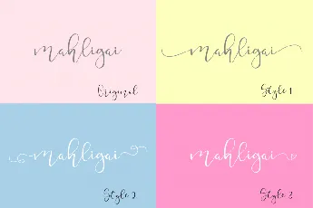 Mahligai Calligraphy font