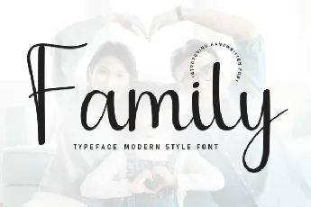 Family Script Typeface font