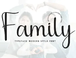 Family Script Typeface font