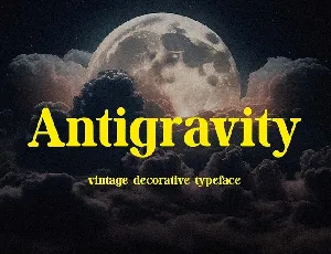 Antigravity font