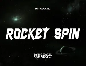 Rocket Spin font