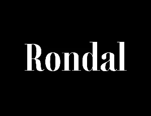 Rondal Modern Serif Family font