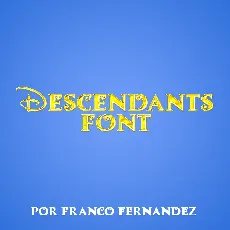 Descendants font