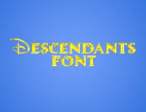 Descendants font