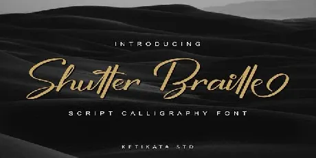 Shutter Braille font