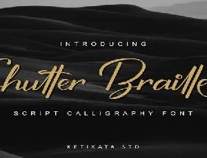 Shutter Braille font