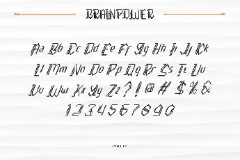 Brainpower Demo font