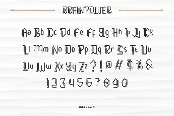 Brainpower Demo font