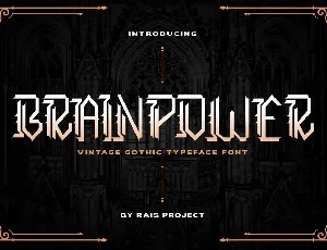 Brainpower Demo font