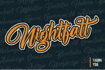 Nightfall font