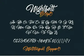 Nightfall font