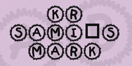 KR Sami's Mark font