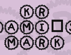 KR Sami's Mark font