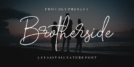 Brotherside Signature font