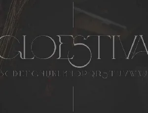 Gloestiva font