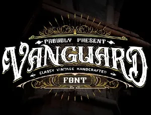 Vanguard Blackletter font
