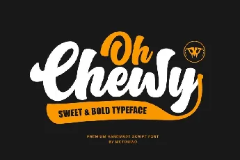 Oh Chewy Bold Script font