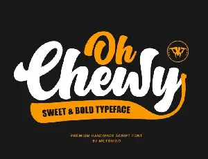 Oh Chewy Bold Script font