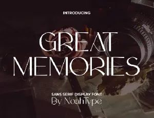 Great Memories font