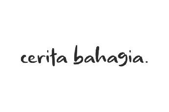 Cerita Bahagia font