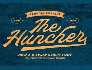 The Huncher font