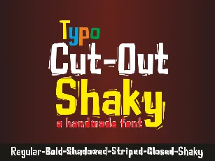 Typo Cut Out Demo font