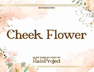 Cheek Flower Demo font