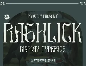 RAGHLICK font