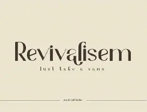 Revivalisem Sans Serif font