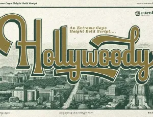 UT Hollywoody font