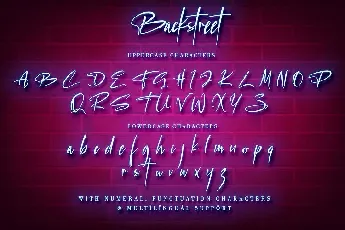 Backstreet Script font