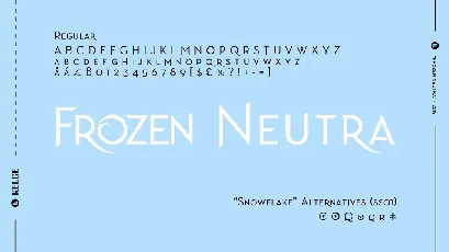 Frozen Neutra font