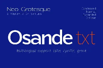 Osande Txt font