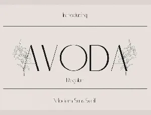 Avoda font