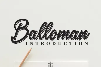 Balloman font