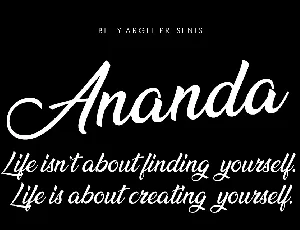 Ananda Family font