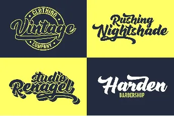 Rushing Nightshade DEMO font