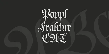 Poppl Fraktur CAT font