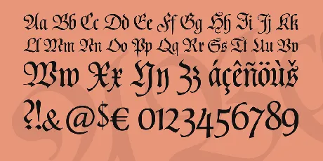 Poppl Fraktur CAT font