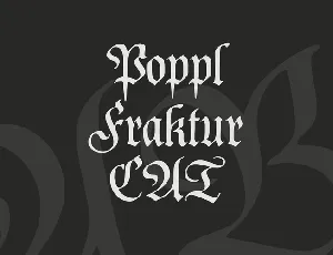 Poppl Fraktur CAT font