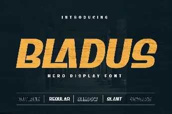 BLADUS Trial font