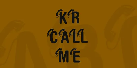 KR Call Me font