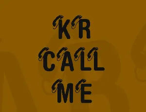 KR Call Me font