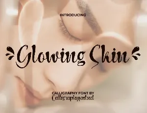 Glowing Skin font