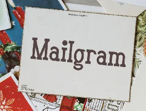 Mailgram font