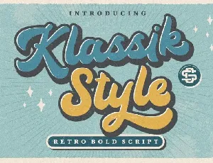 Klassik Style Script font