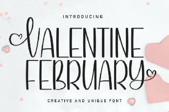 Valentine February Display font