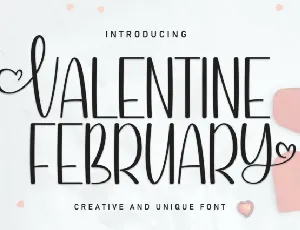 Valentine February Display font