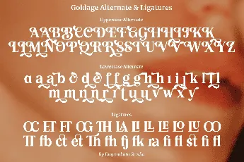 Goldage DEMO font