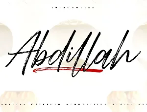 Abdillah font